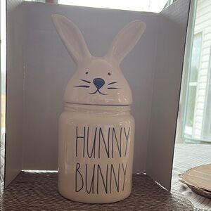 Adorable White Bunny Storage Jar